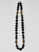 All Black Onyx & Druzy With Goldtone Hematite Spacers