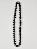 All Black Onyx & Druzy With Silvertone Hematite Spacers