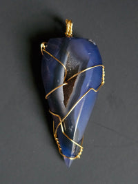 Blue Druzy Agate