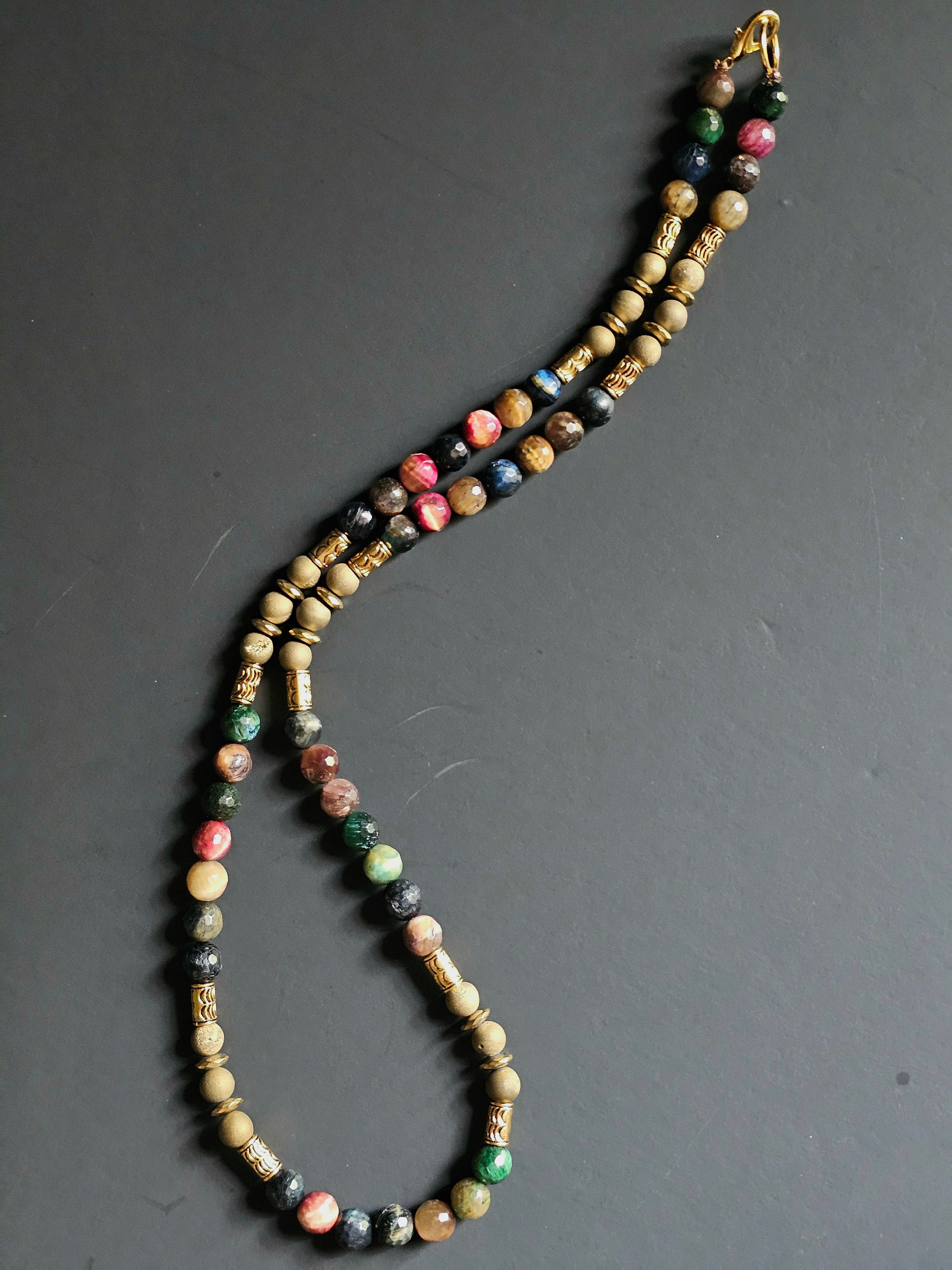 Multi-Colored Tigers Eye ft. Druzy