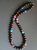 Faceted Garnet ft. Amethyst & Blue Apatite
