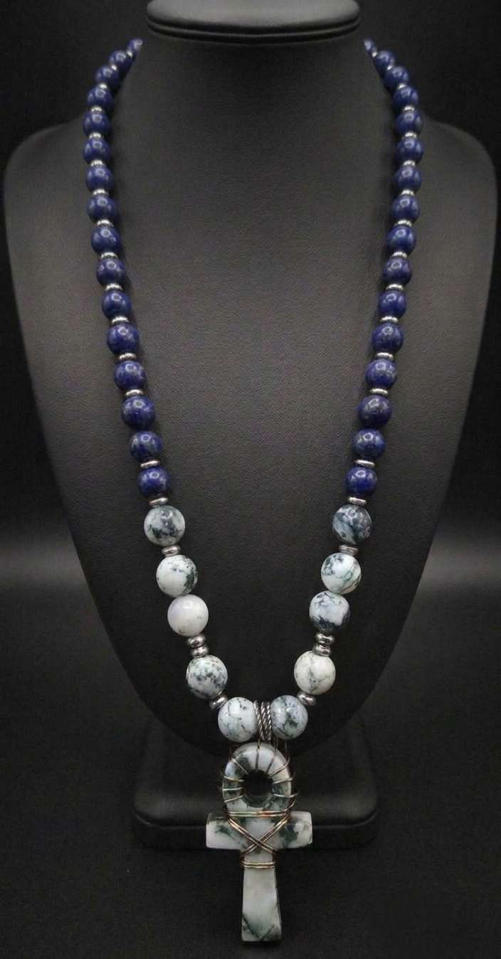 The Moss Agate Ankh
