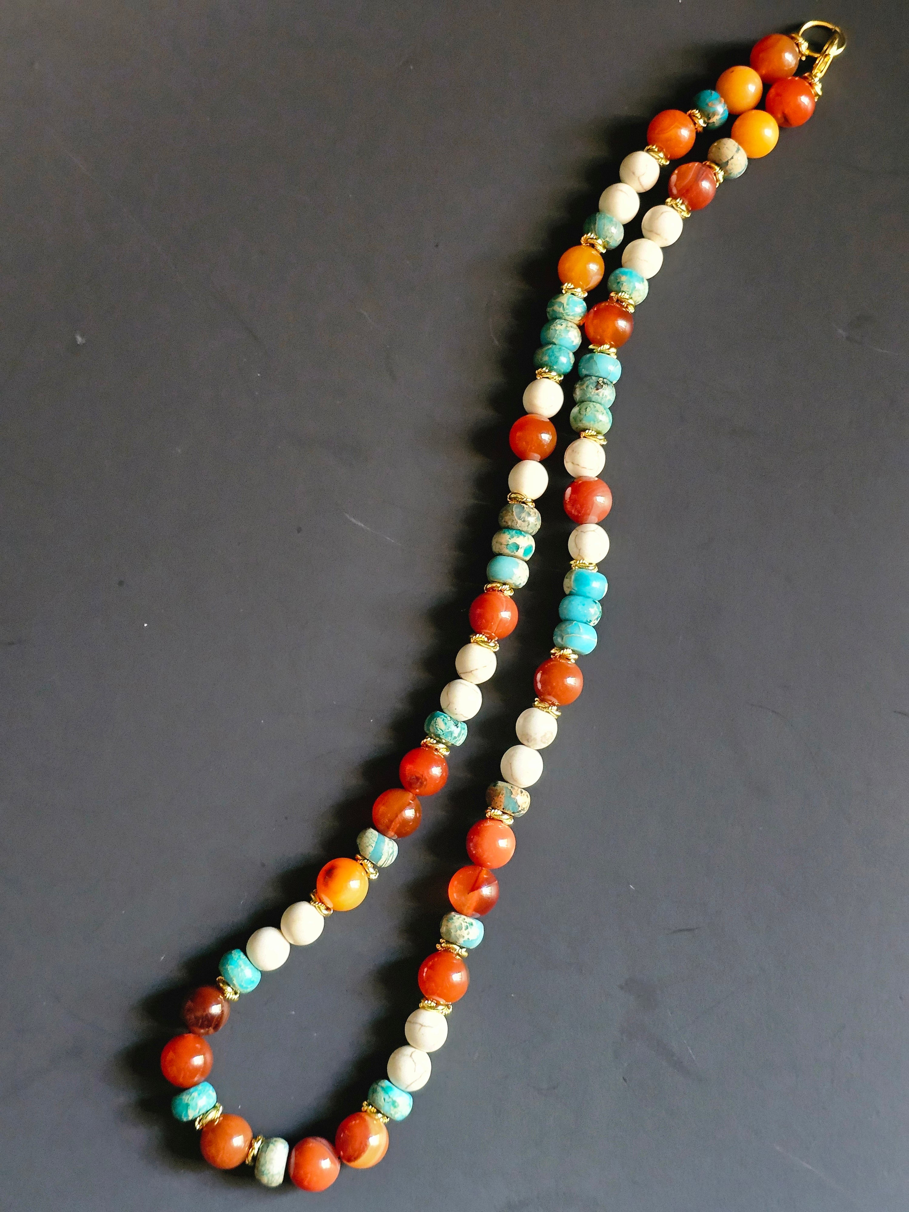 Carnelian ft. Imperial Jasper & Howlite