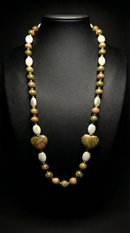 The Unakite Heart Turquoise