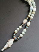 Aquamarine ft. Iridescent Druzy & Druzy Pendant