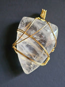 Clear Quartz Copper-wrapped Pendant
