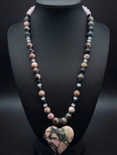 The Valiant Rhodonite Heart
