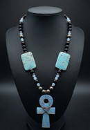 The Opalite Pyrite Ankh