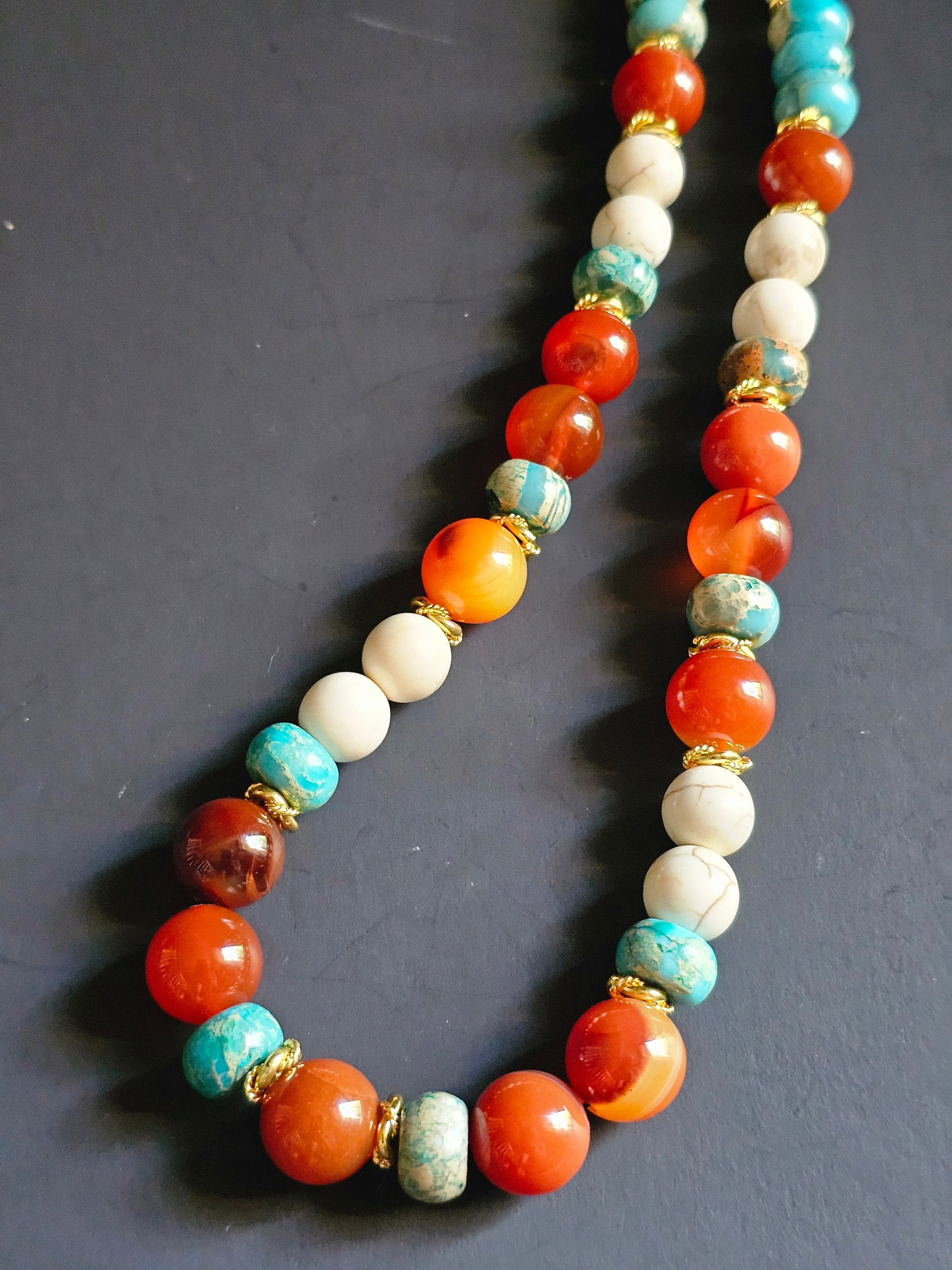 Carnelian ft. Imperial Jasper & Howlite